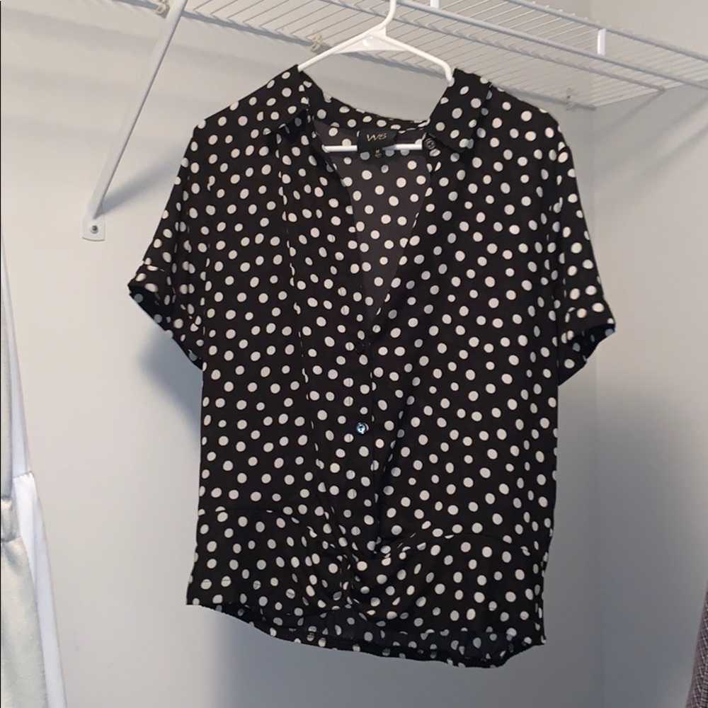 Polka dot blouse